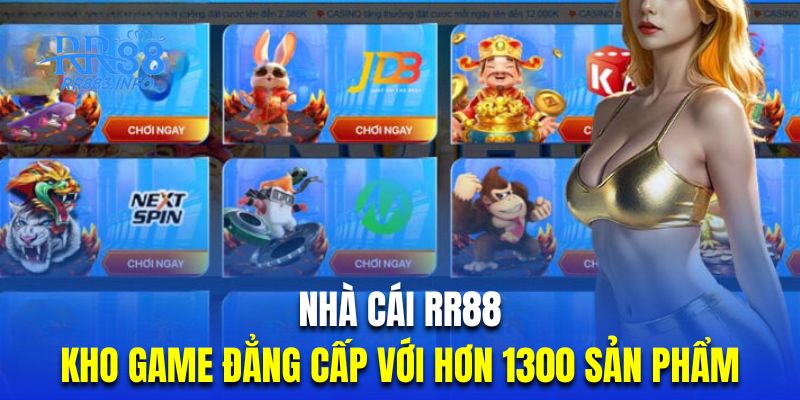 Casino sở hữu hơn 1300 sản phẩm game online đủ thể loại