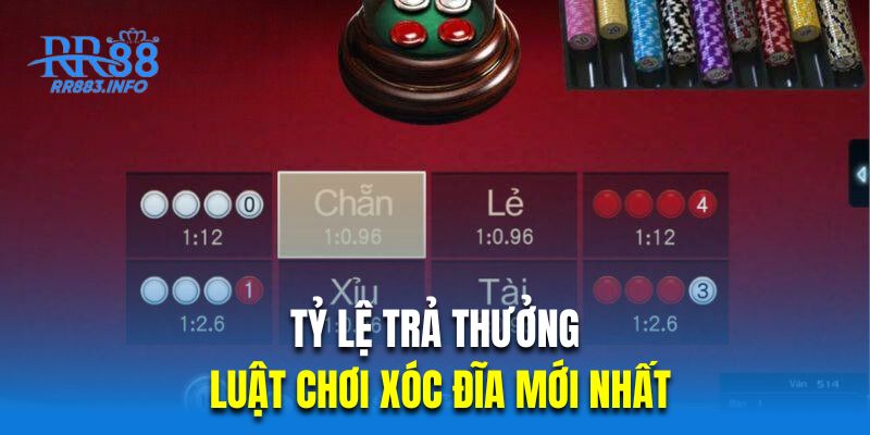 Tỷ lệ trả thưởng trong luật chơi xóc đĩa mới nhất